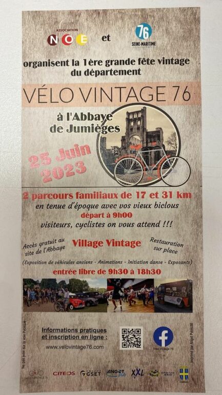 Expo vintage vélo à jumiège