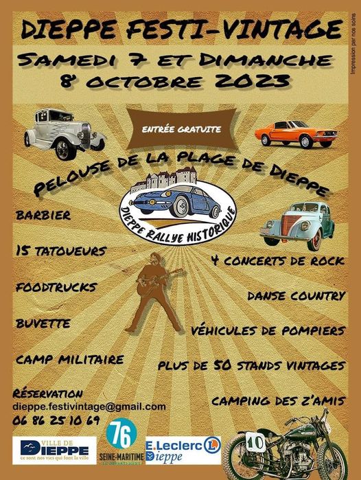 Dieppe festival vintage en octobre