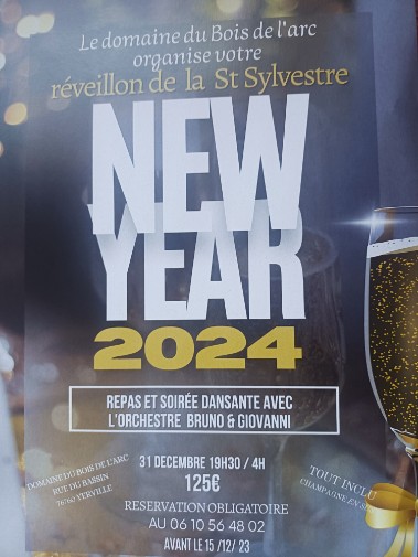 REVEILLON DU 31 décembre 2023 près de Rouen