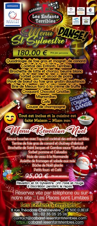 Réveillon de fin d'année sur la région de Rouen
