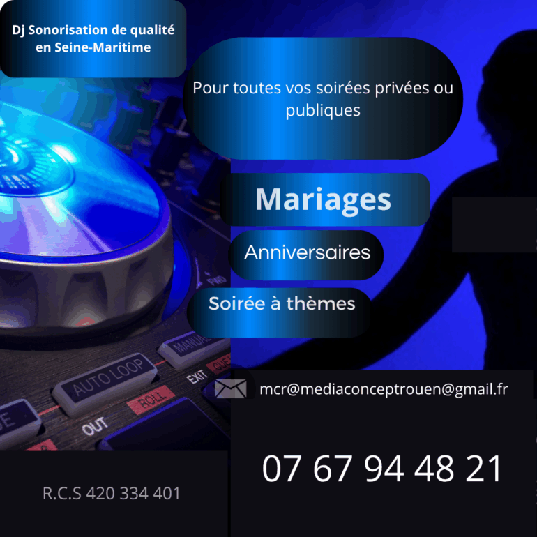 DJ ANIMATION MARIAGE EN SEINE MARITIME