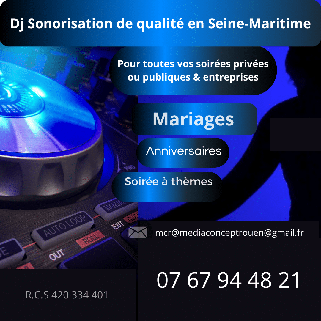 DJ ANIMATION MARIAGE EN SEINE MARITIME